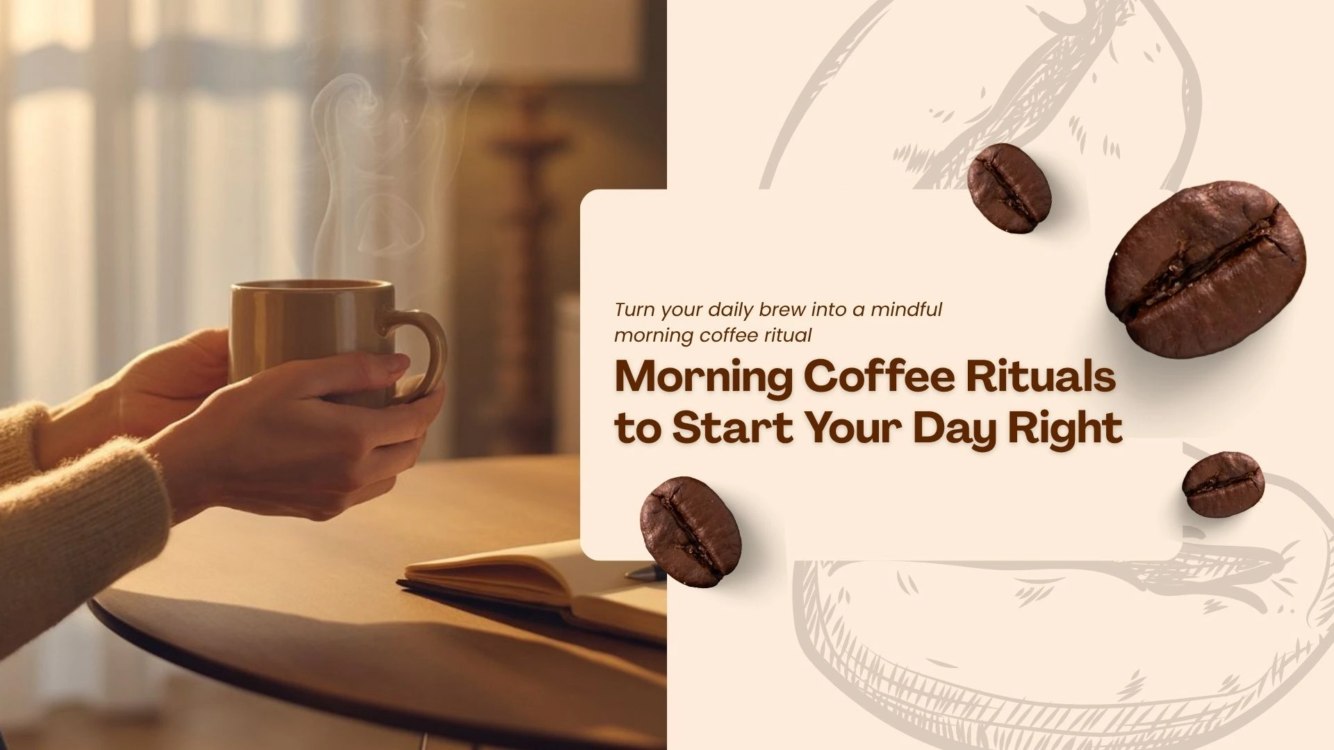 Morning coffee ritual article. Coffeeonix