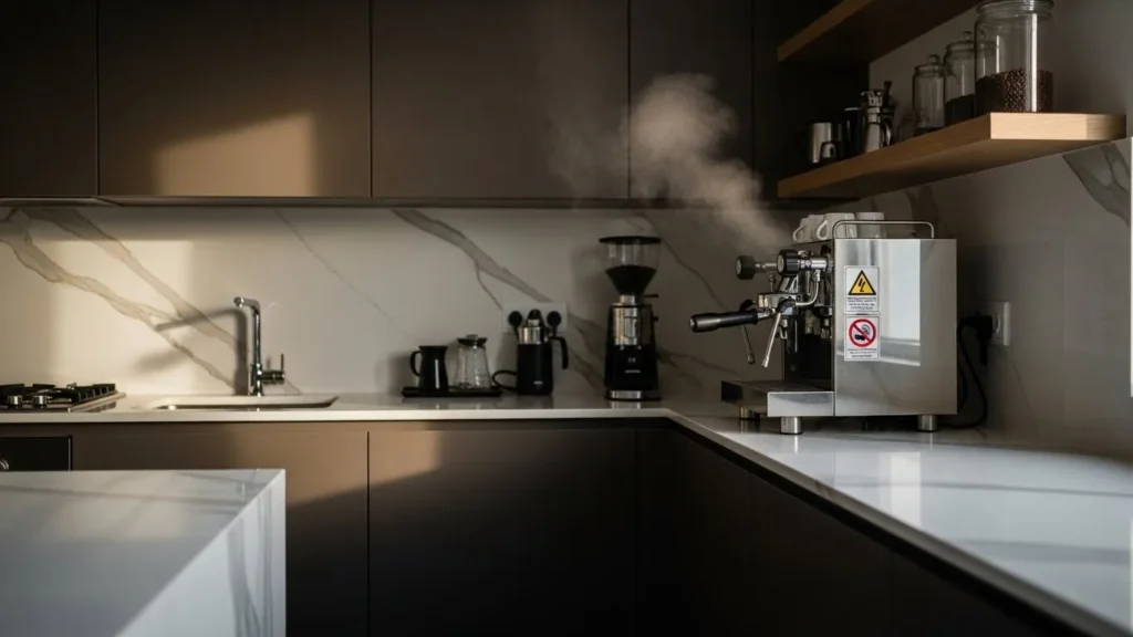 espresso machine steam leak problem