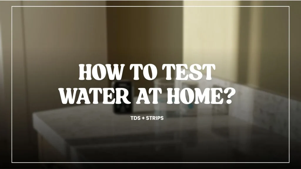 How to test water for a coffee machine at home?