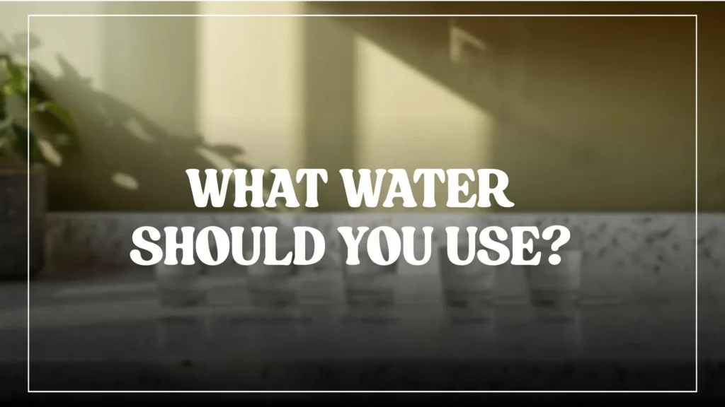 What water should you use for a coffee machine