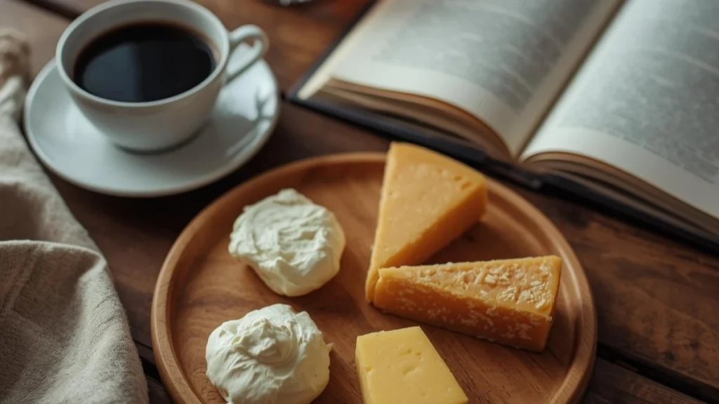 comparison of cheeses suitable and unsuitable for coffee drinks