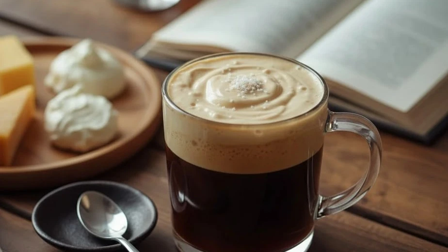 espresso with whipped cream cheese layer