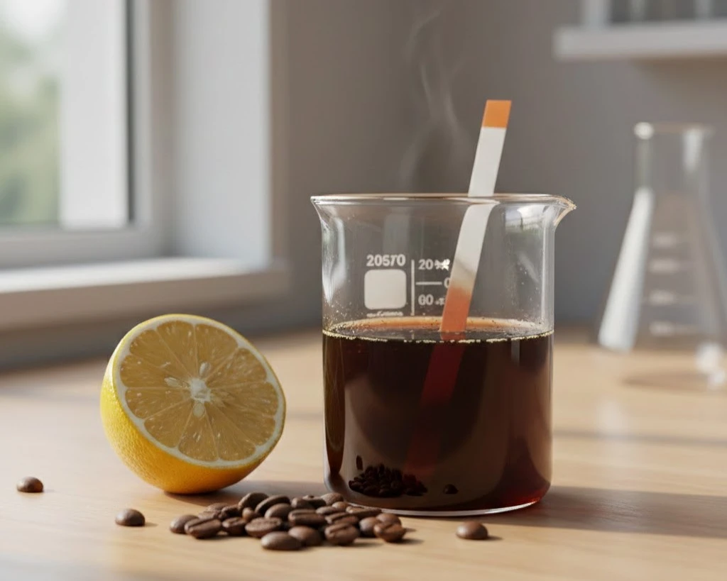 comparison between perceived acidity and chemical acidity in coffee