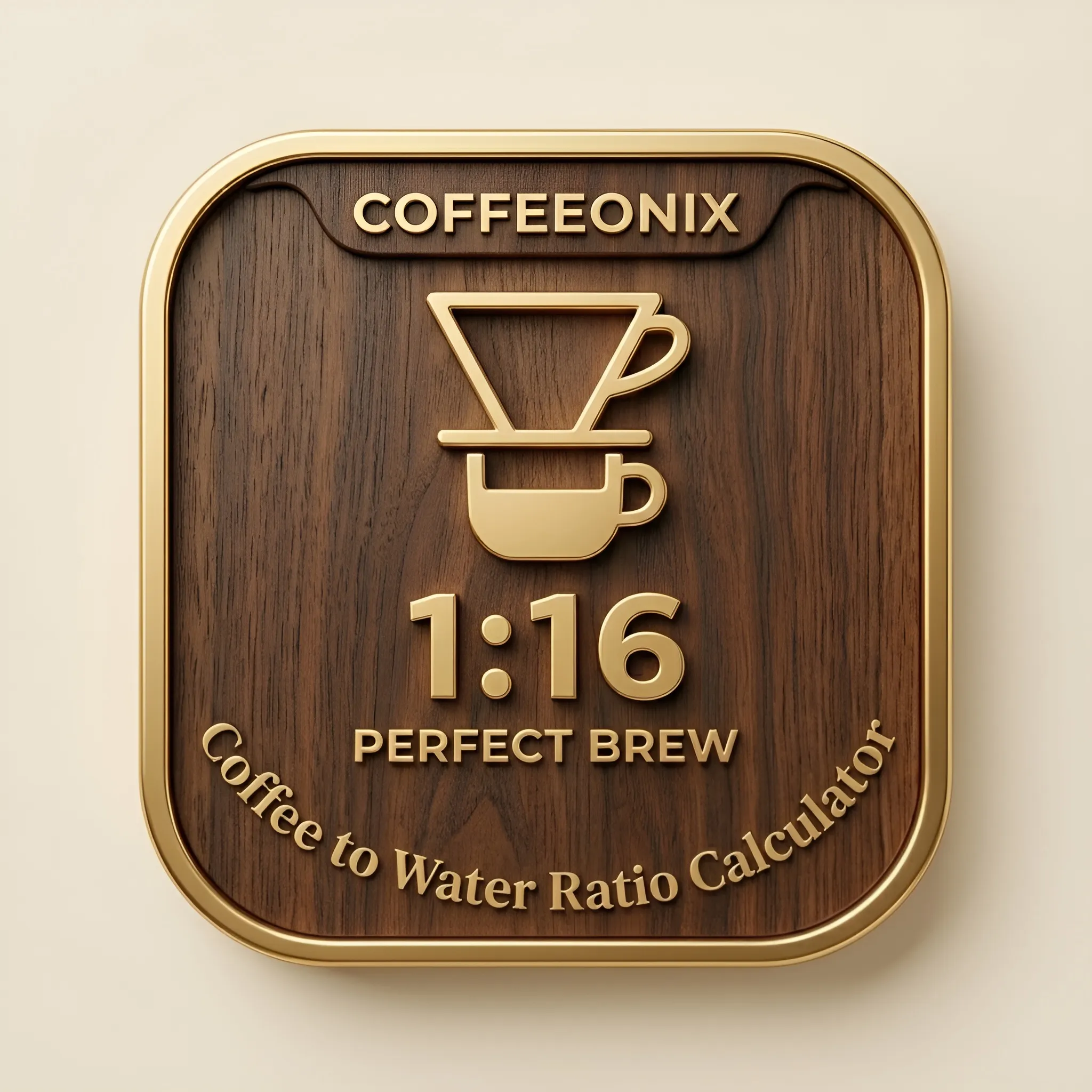 Coffee to water ratio calculator Coffeeonix